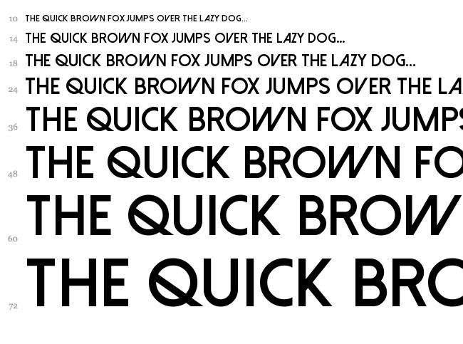 Dolce Vita font waterfall